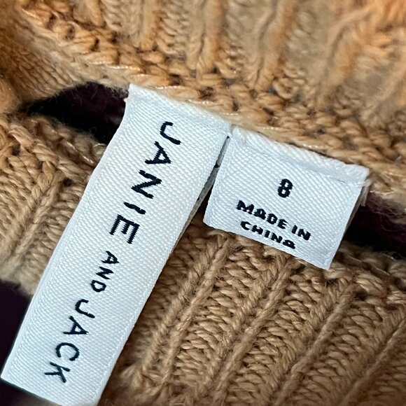 Janie and Jack Plum Sugar Ruffle Neck Sweater - Excellent Condition - Picture 8 of 8